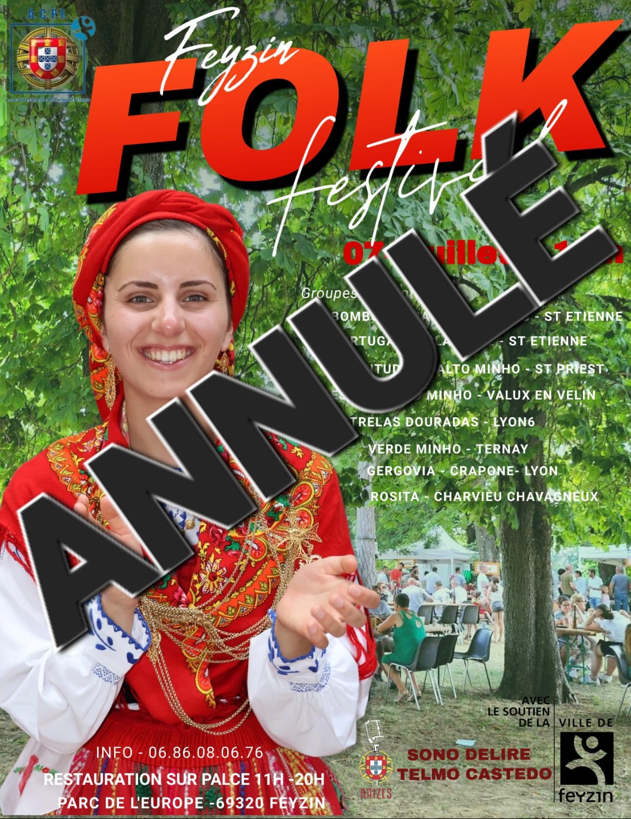 40° Festival Folklorique ACPF - Association Culturelle des Portugais de Feyzin - 07/07/2024 -13h - Feyzin