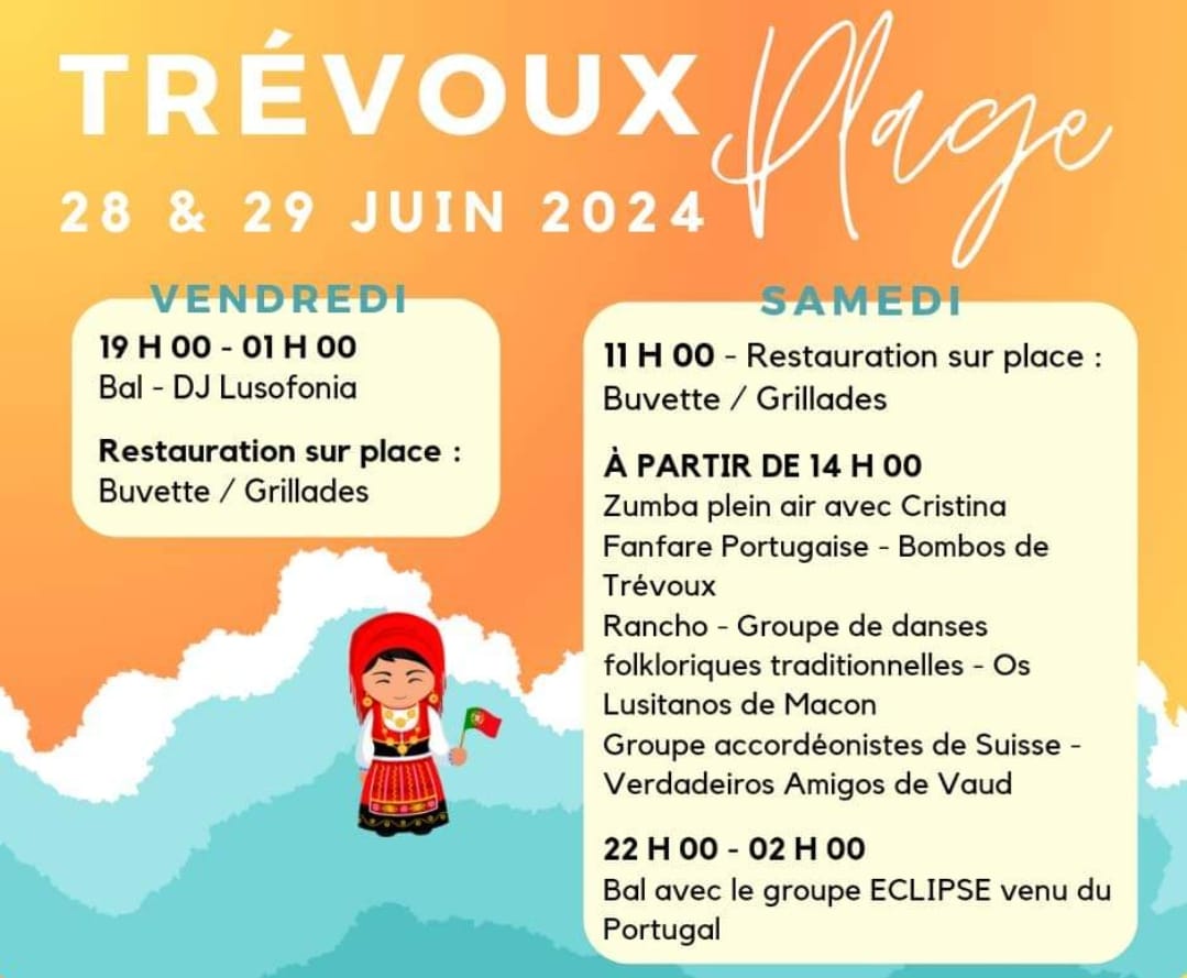 22ème anniversaire de l’association portugaise de Trévoux -28 et 29 Juin - Quai de Saône, Trévoux